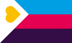 Polyamory Tricolor Pride Flag