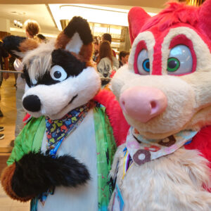 Flint Fox and Shez Husky