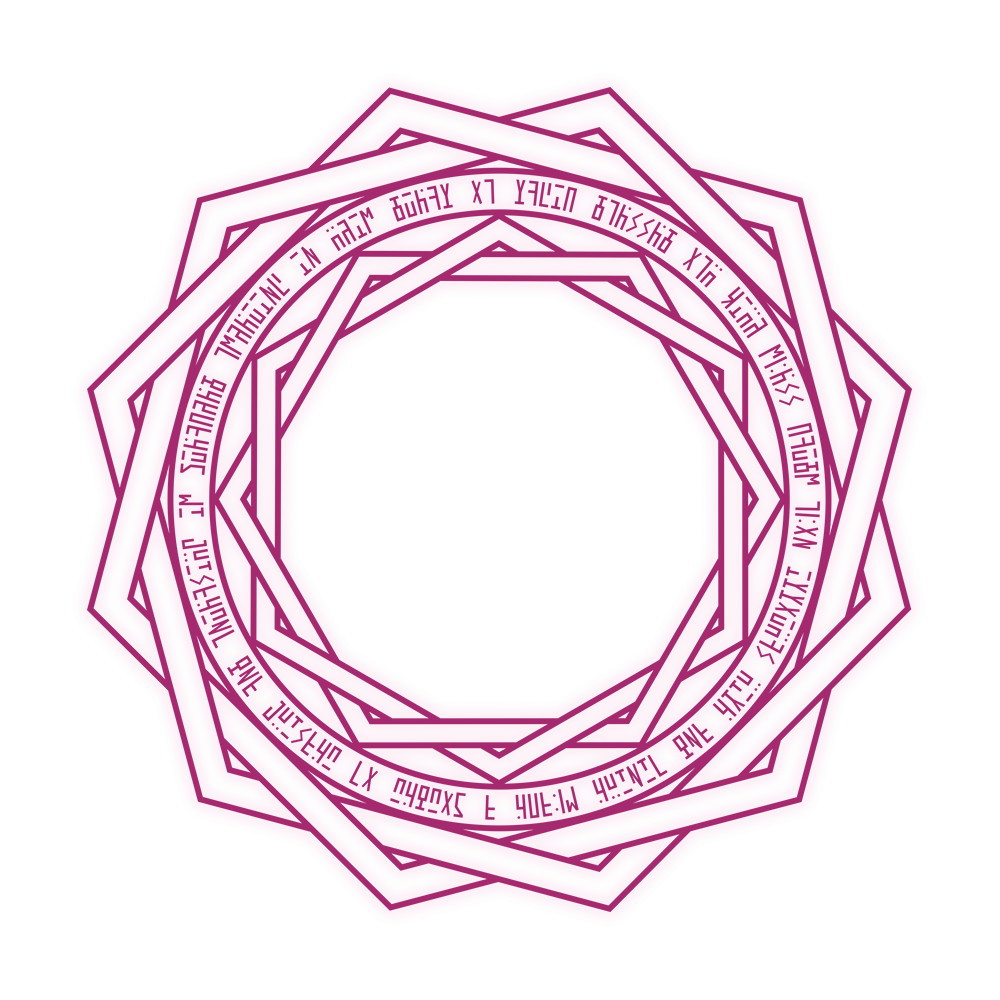 A purple magic circle