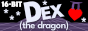 Web button for Dex the Dragon