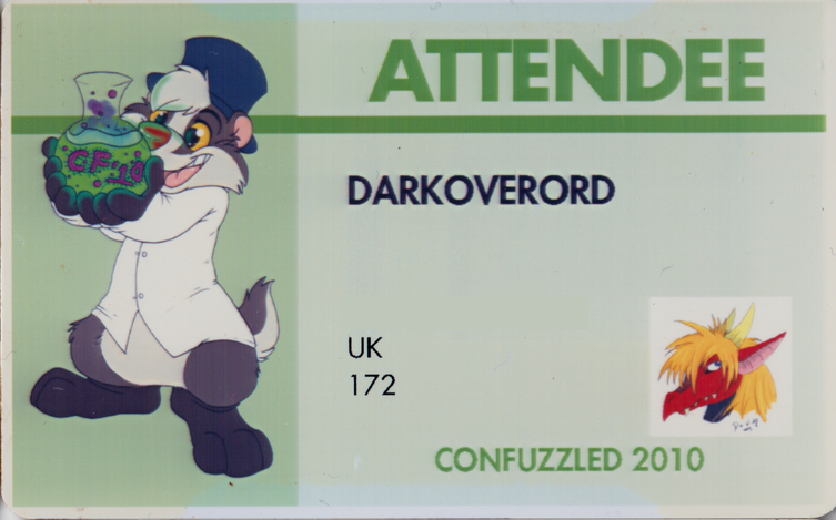 DarkOverord's Attendee conbadge for 2010