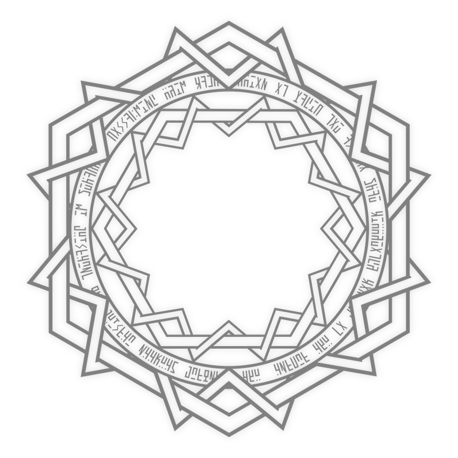 A grey magic circle